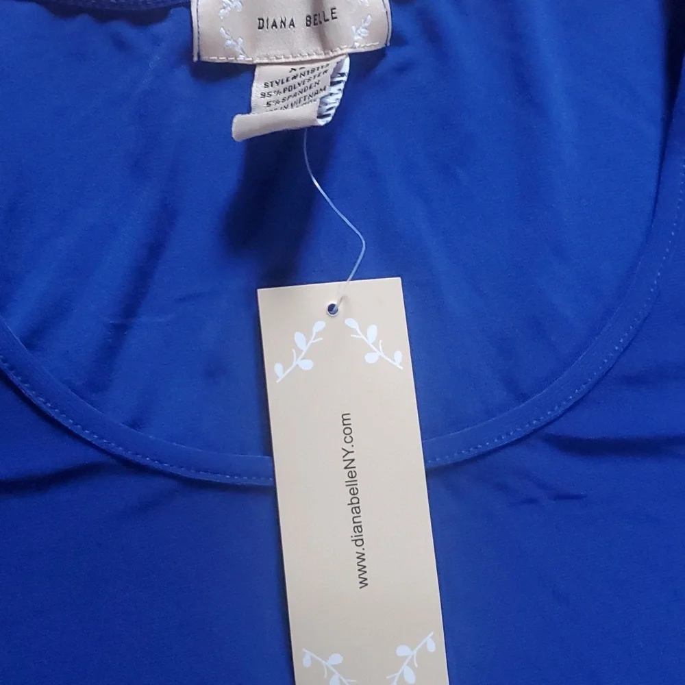 NWT Diana Belle XL navy blue top